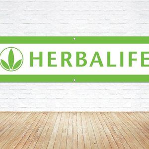 HERBALIFE 6ft Vinyl Banner Sign Healthy Living Sales Trade Show Branding Display